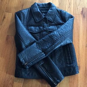 Faux Leather “Denim” Jacket